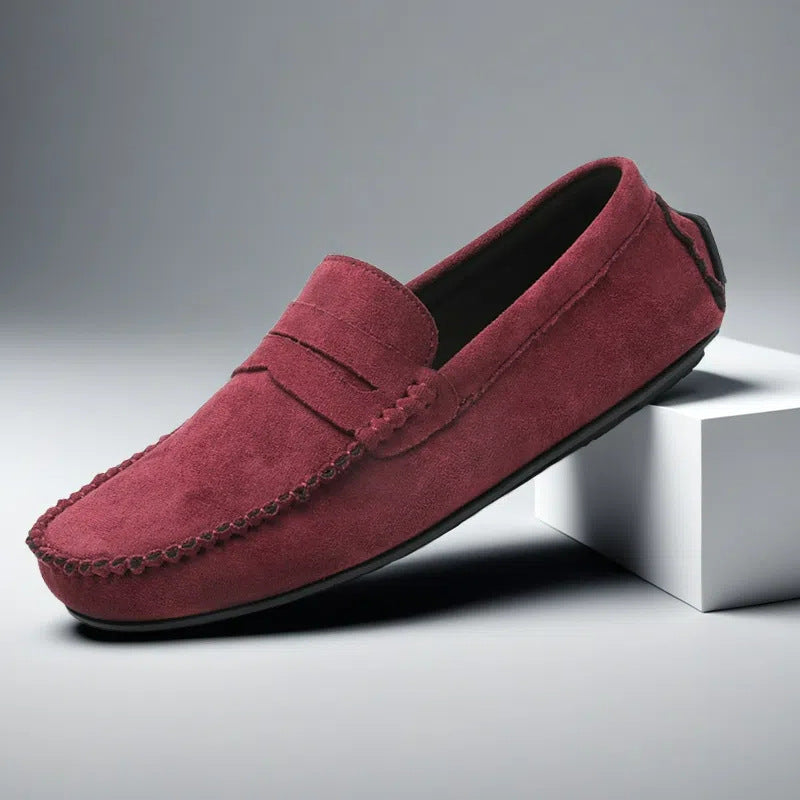 Mocassins en daim pour hommes avec design penny classique - Winslow