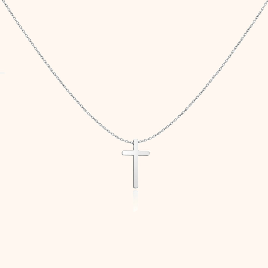 Bijoux femme collier croix centrale