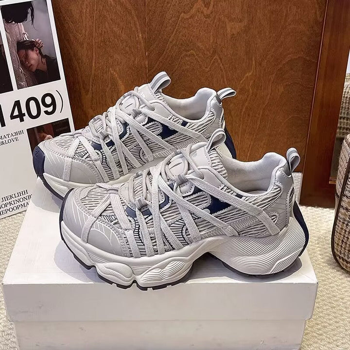 Chaussures de tennis décontractées au design rétro pour femmes - Audrey