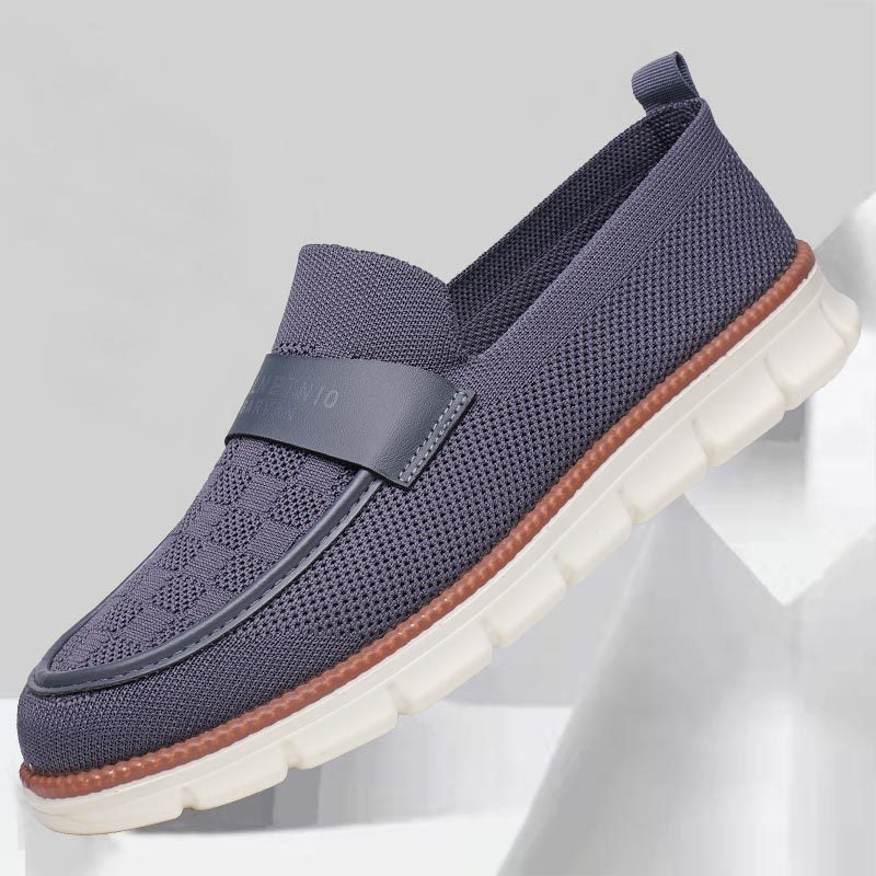 Mocassins tissés sans lacets pour hommes avec semelle segmentée - Bruno