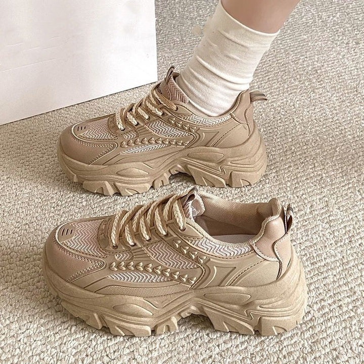 Chaussures de tennis décontractées pour femmes avec plateforme solide - Gaia