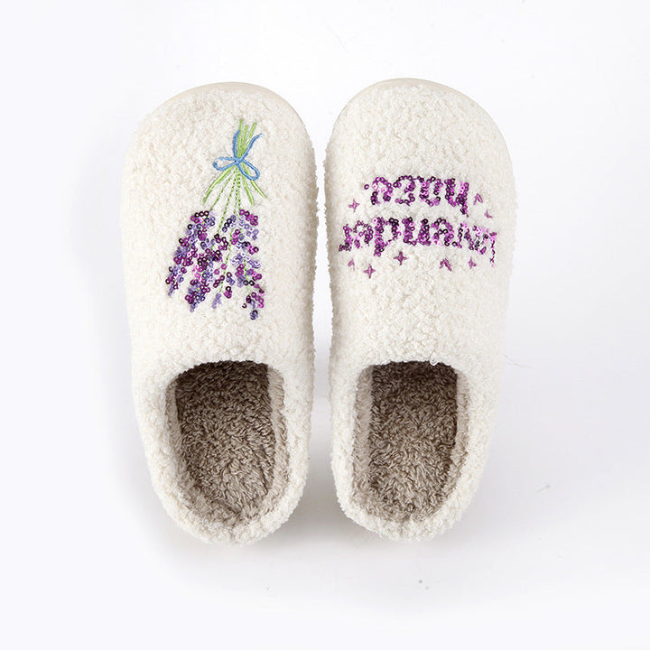 Chaussons brodés pour femmes - Auralyn