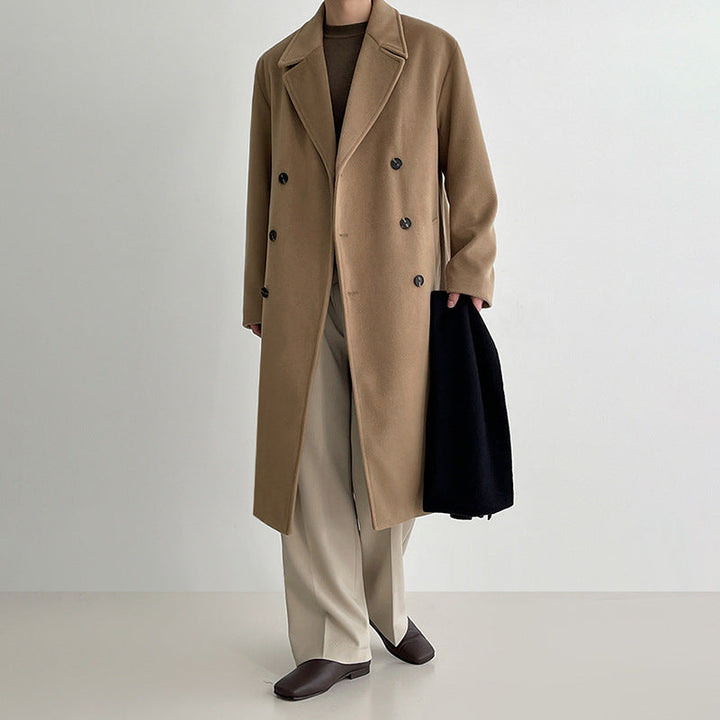 Manteau en laine pour homme, coupe moyenne - Narel