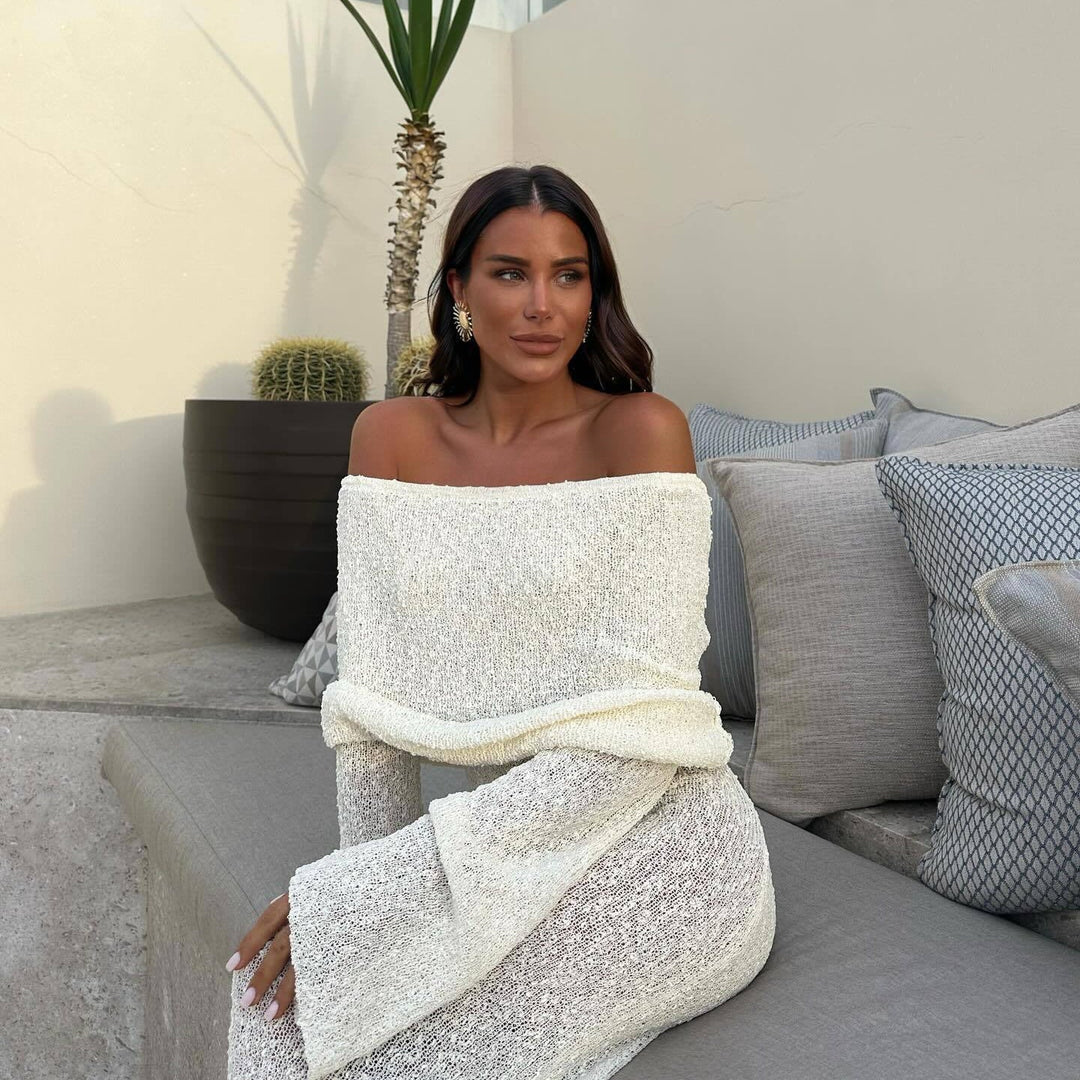 Robe longue décolletée pour femmes - Adelheid