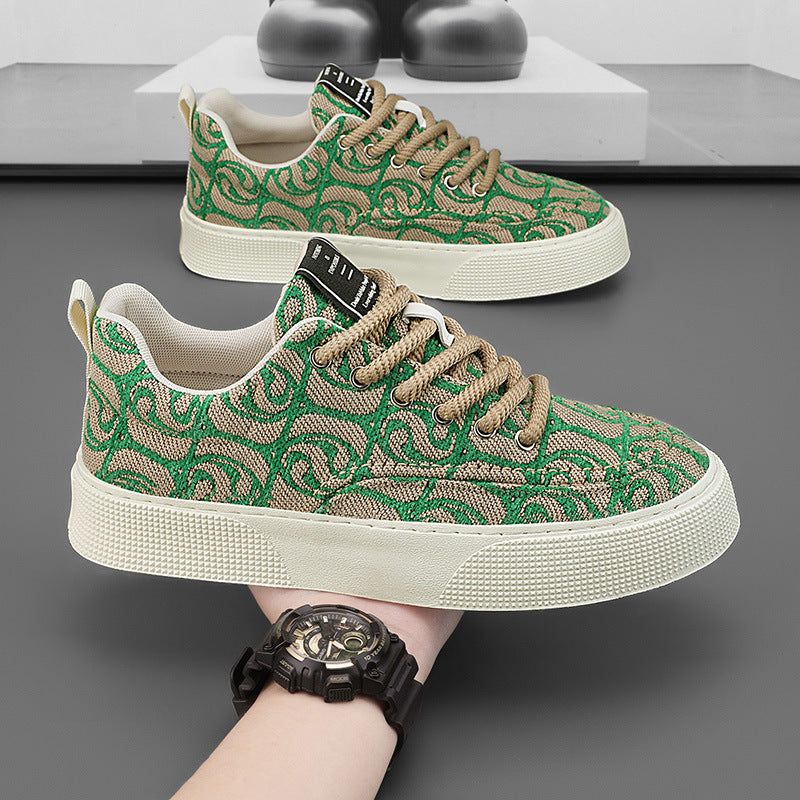 Baskets pour hommes au design jacquard urbain - Mauro