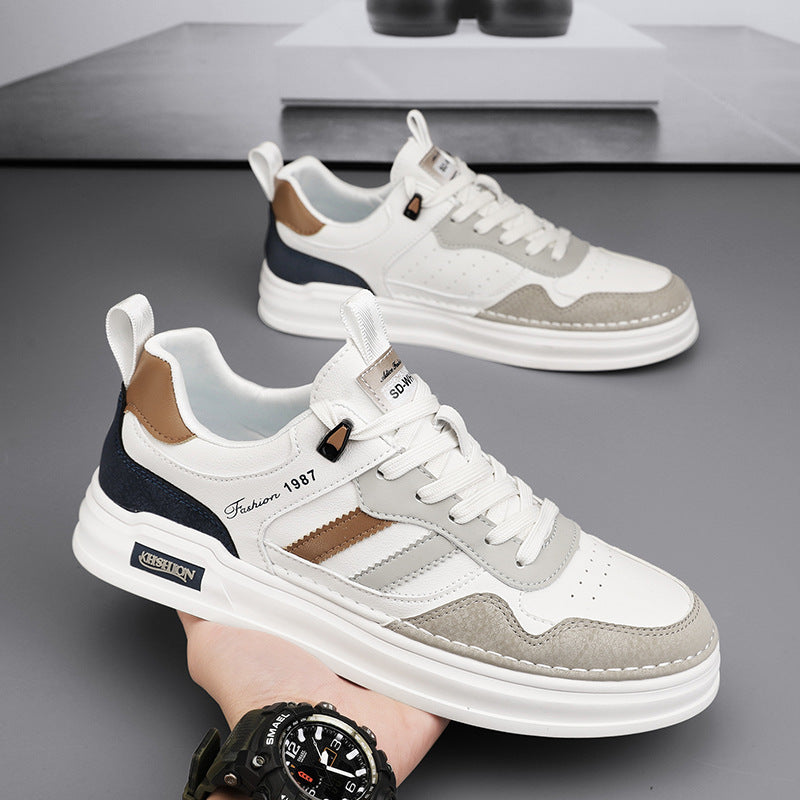 Chaussures pour hommes avec finition en daim et bandes latérales - Norvik