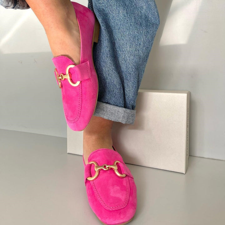 Mocassins pour femmes à semelle plate classique et détails métalliques - Elira