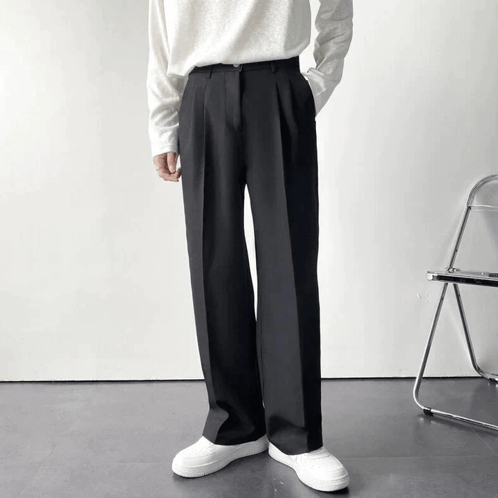 Pantalon droit à pinces pour homme - Marcelo