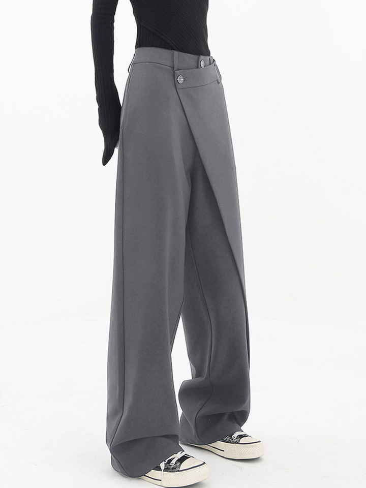 Pantalon large pour femme avec ceinture structurée - Arleth