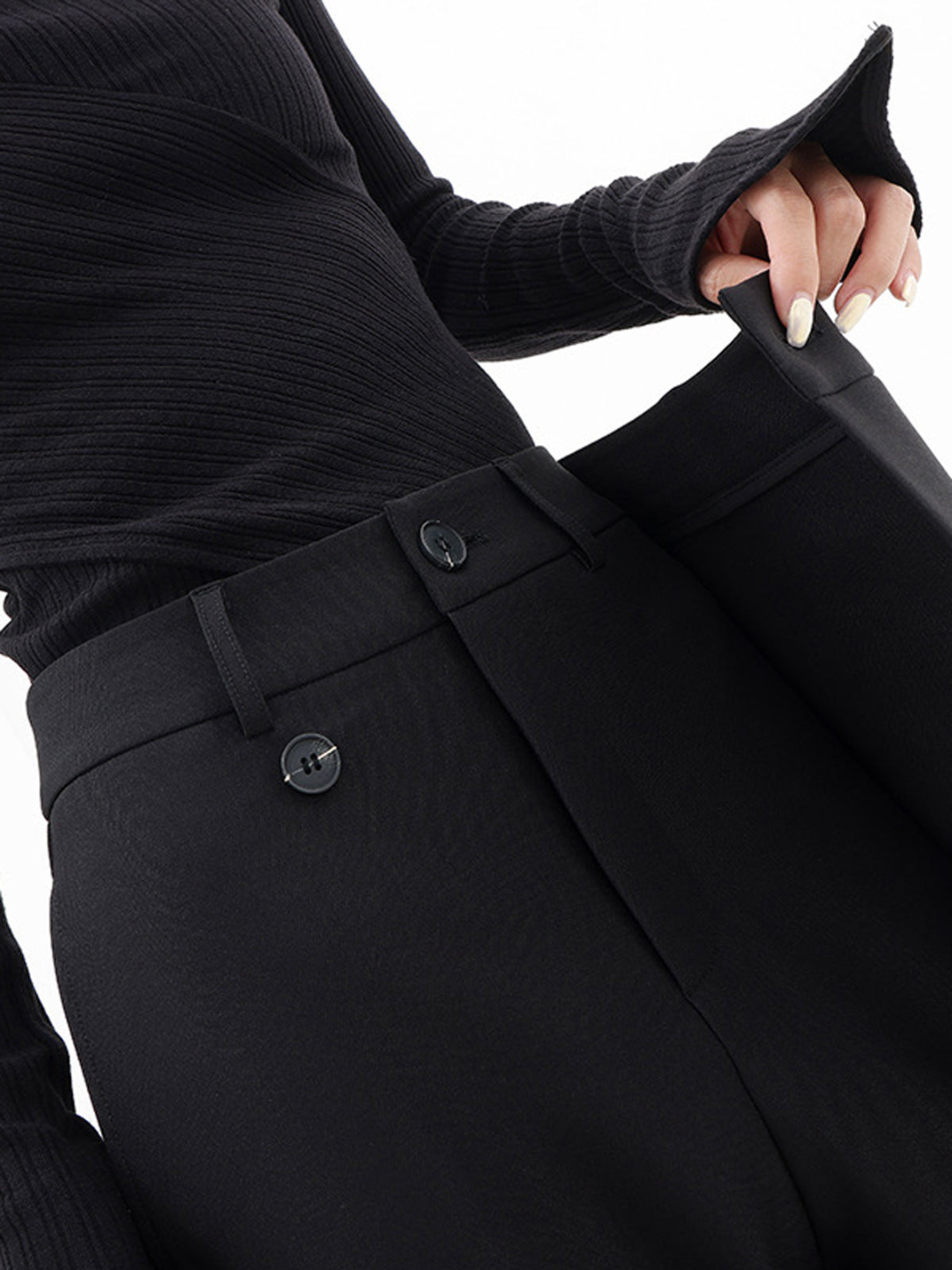 Pantalon large pour femme avec ceinture structurée - Arleth