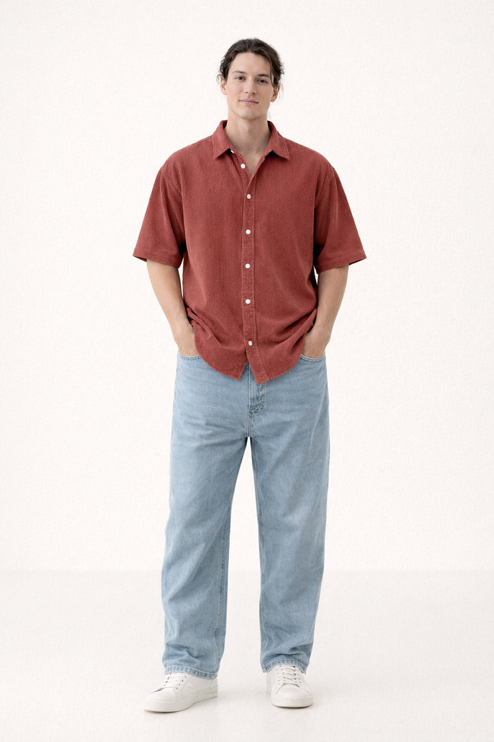 Chemise d'été décontractée, légère et respirante à manches courtes pour hommes - Velmar