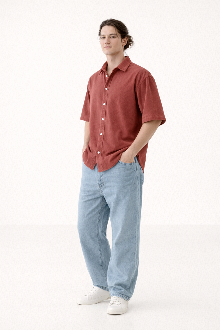 Chemise d'été décontractée, légère et respirante à manches courtes pour hommes - Velmar