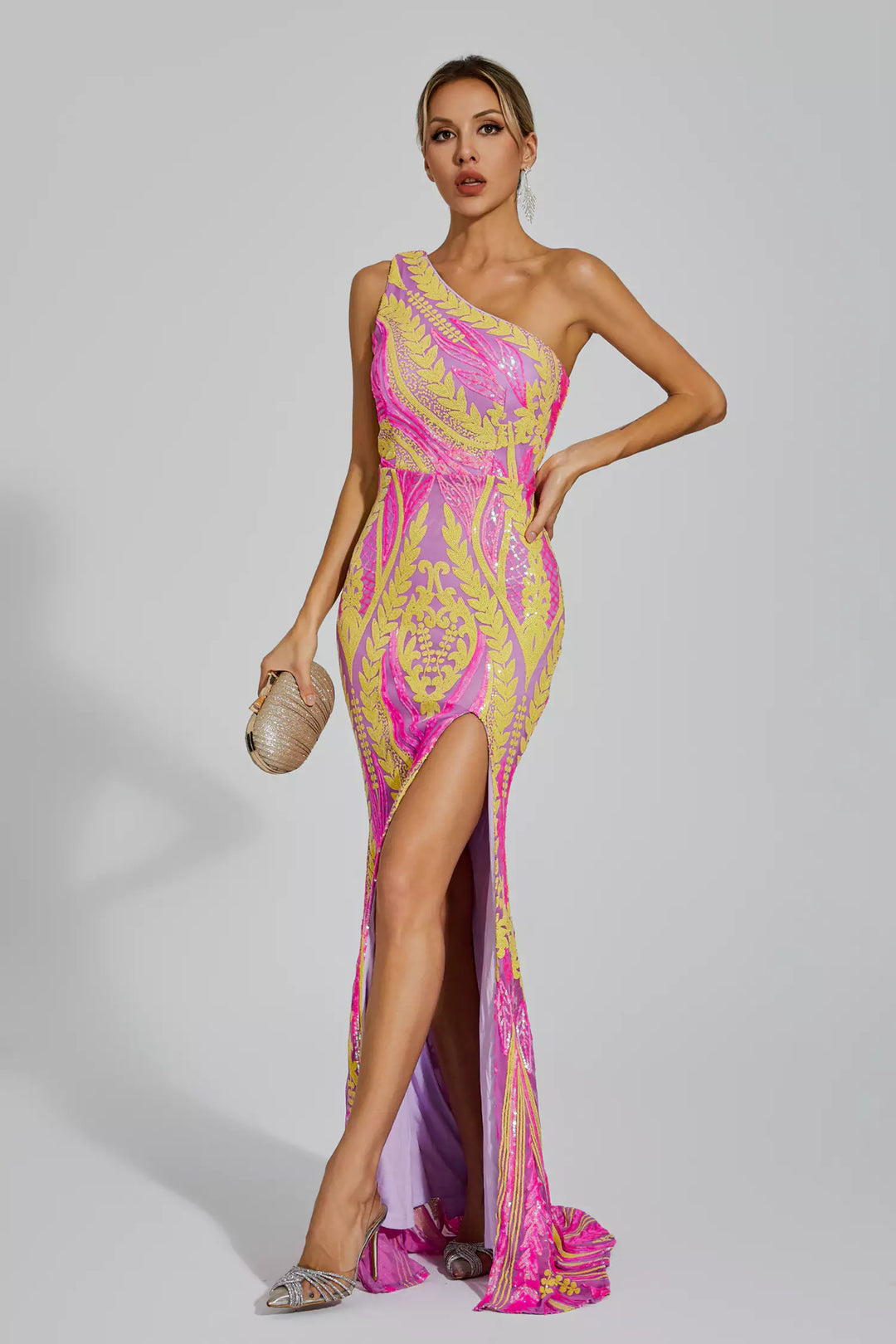 Robe longue pour femme avec fente latérale - Waltraud