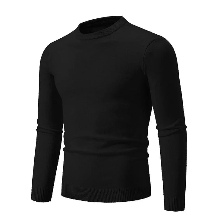 Pull en maille à manches longues et col rond pour homme - Odrin