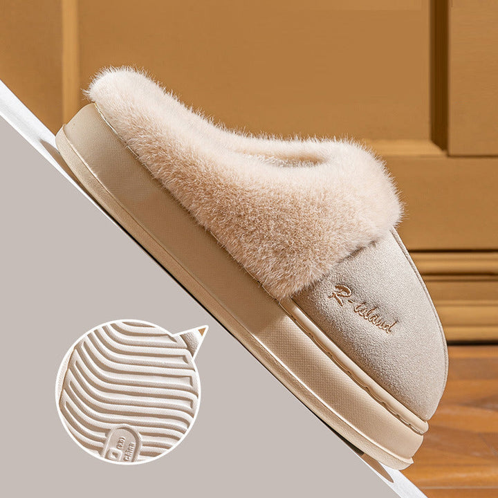 Chaussons unisexes à effet velours - Eralun