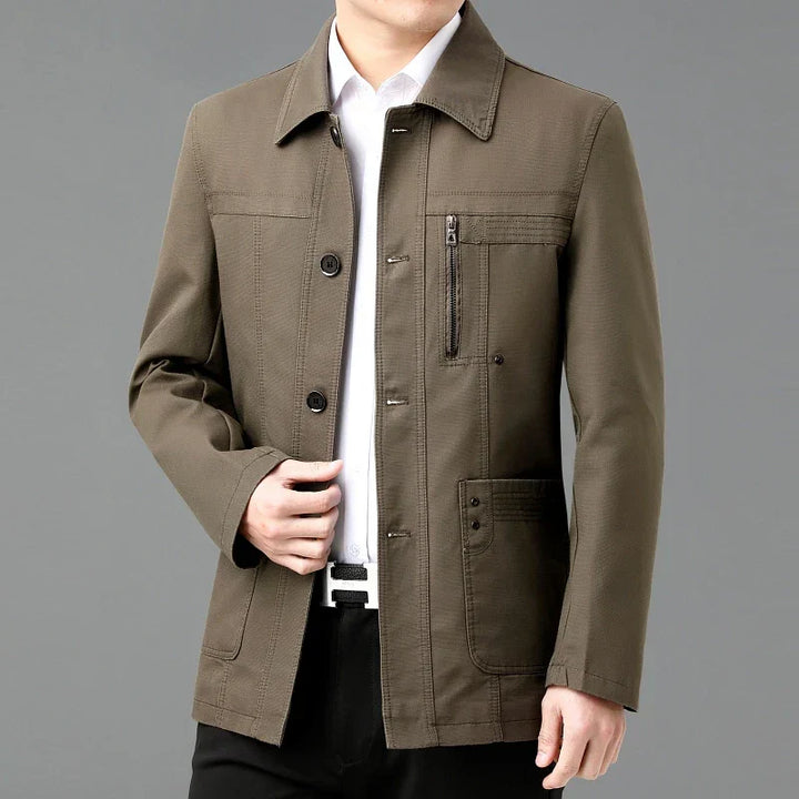 Veste en coton léger avec doublure intérieure imprimée - Jens