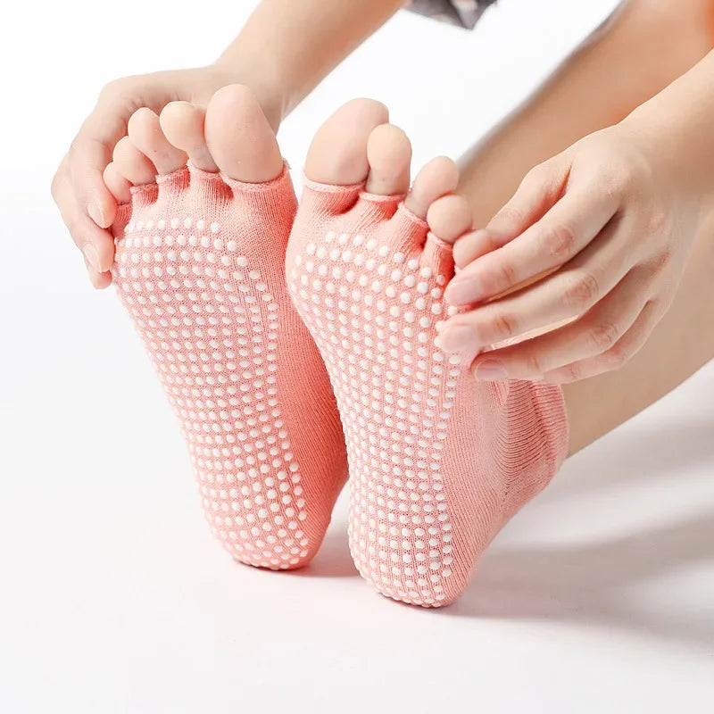 Chaussettes de Pilates avec coupe à cinq orteils - Elvarya