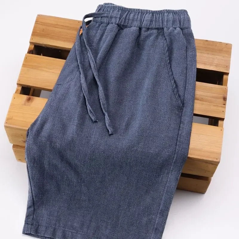 Short homme en coton et lin - Neroli