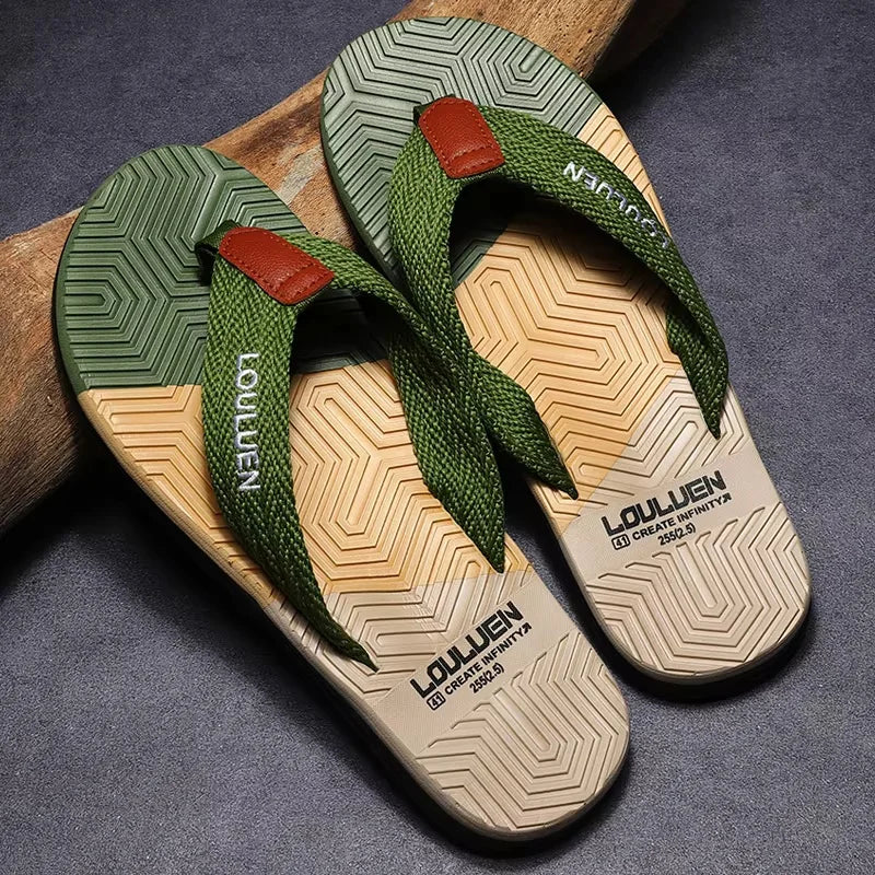 Sandales à semelle texturée en tissu pour hommes - Peter