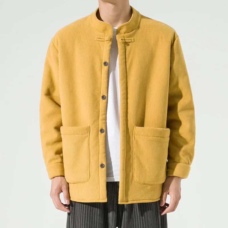 Veste légère en velours côtelé pour hommes avec grandes poches - Boaz