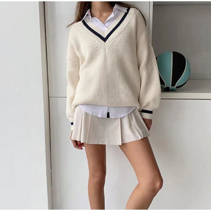 Danella - Pull Femme à Manches Longues et Col V