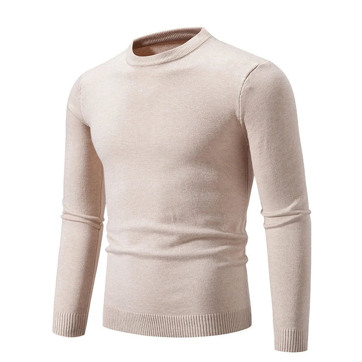 Pull en maille à manches longues et col rond pour homme - Odrin