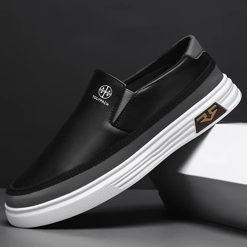 Chaussures à enfiler en cuir végétal - Leonel