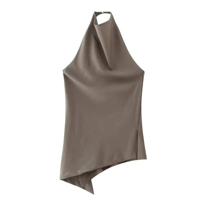 Ensemble dos nu pour femmes avec dos ouvert et pantalon fluide - Mishlova
