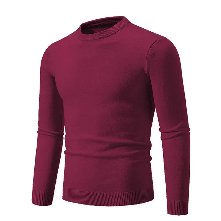 Pull en maille à manches longues et col rond pour homme - Odrin