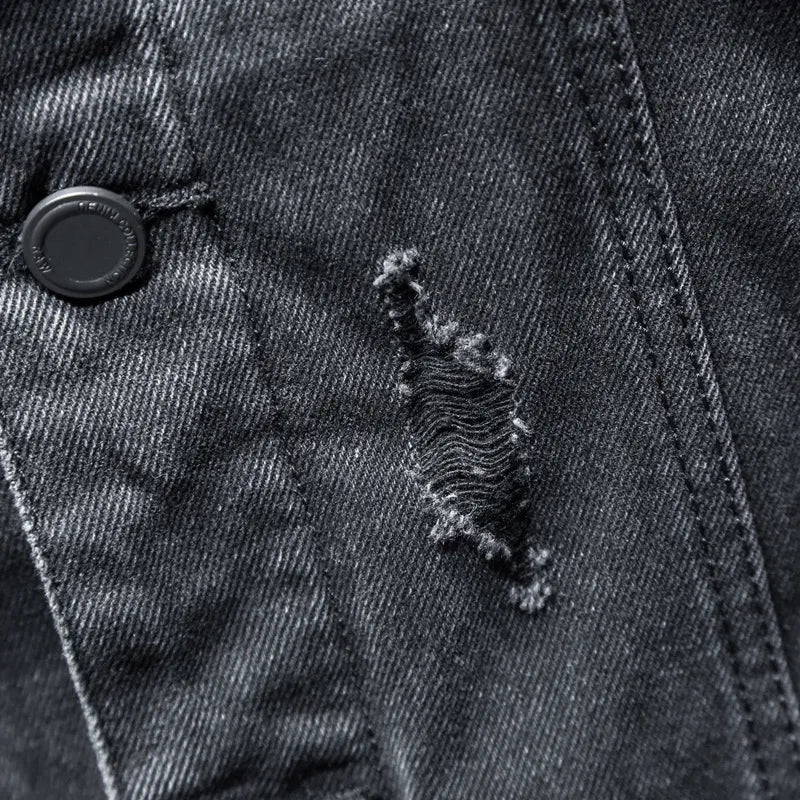 Veste en jean pour homme avec capuche moderne - Elrick