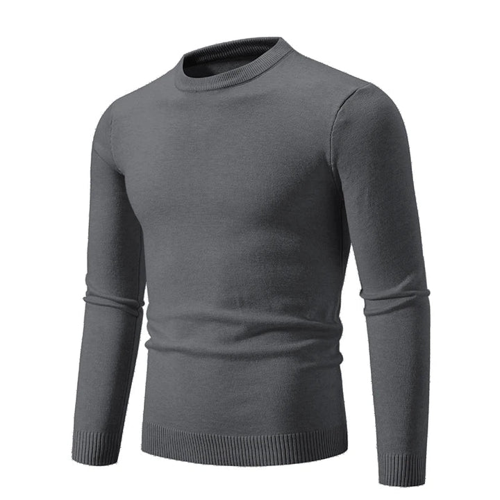 Pull en maille à manches longues et col rond pour homme - Odrin