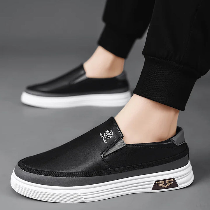 Chaussures à enfiler en cuir végétal - Leonel