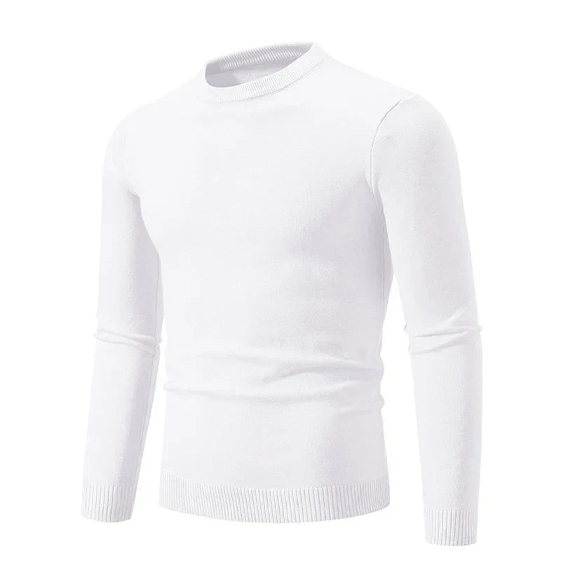 Pull en maille à manches longues et col rond pour homme - Odrin