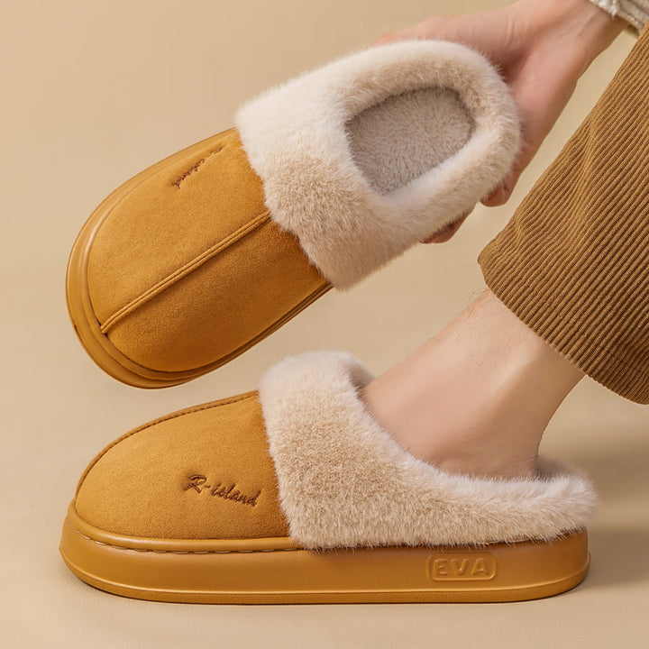 Chaussons unisexes à effet velours - Eralun