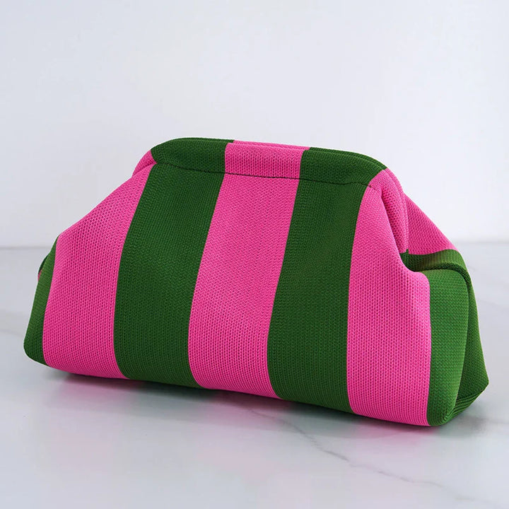Sac tissé pour femmes, style printemps-été, avec motif rayé