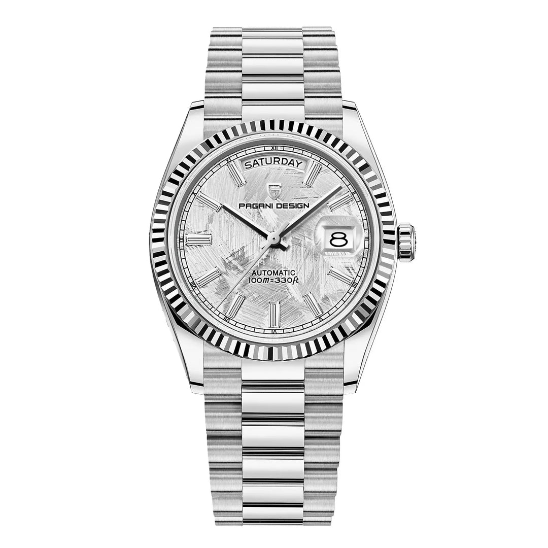 Montre analogique classique avec bracelet en métal de qualité supérieure