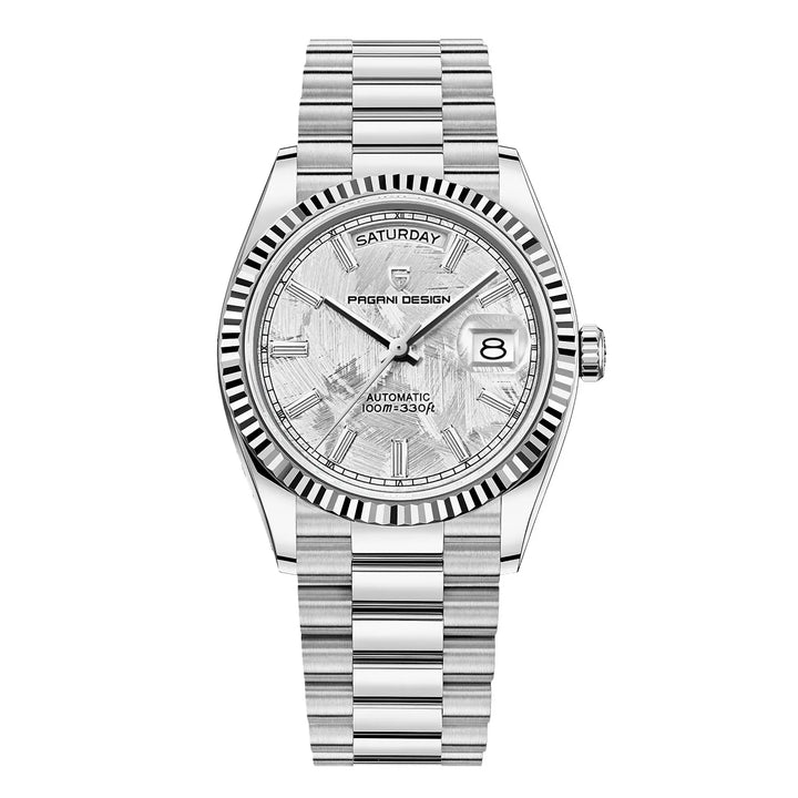 Montre analogique classique avec bracelet en métal de qualité supérieure