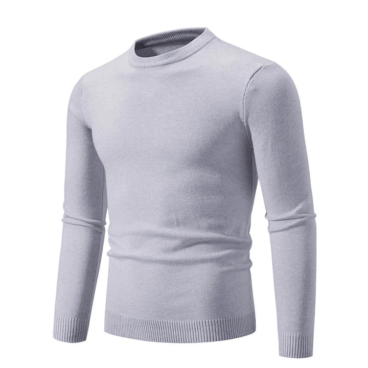 Pull en maille à manches longues et col rond pour homme - Odrin