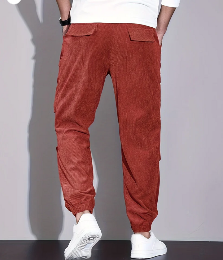 Pantalon en velours côtelé Léo pour hommes - Stylé et chaud