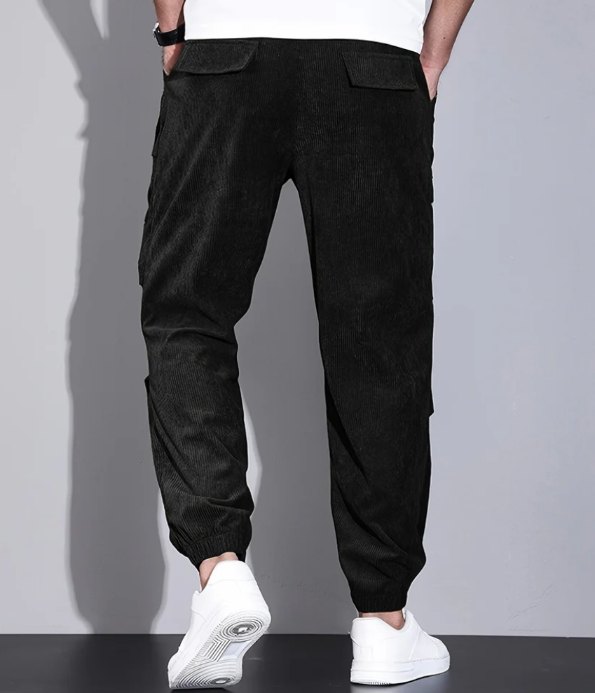 Pantalon en velours côtelé Léo pour hommes - Stylé et chaud