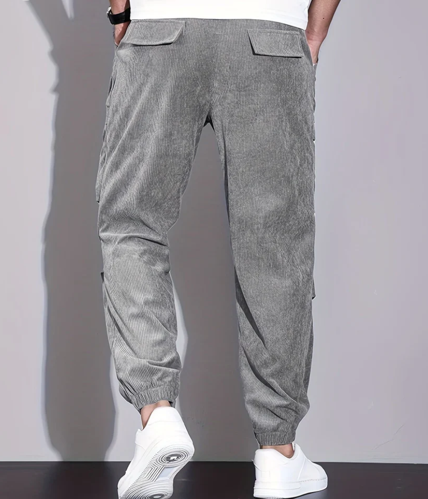 Pantalon en velours côtelé Léo pour hommes - Stylé et chaud