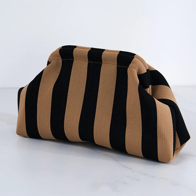 Sac tissé pour femmes, style printemps-été, avec motif rayé