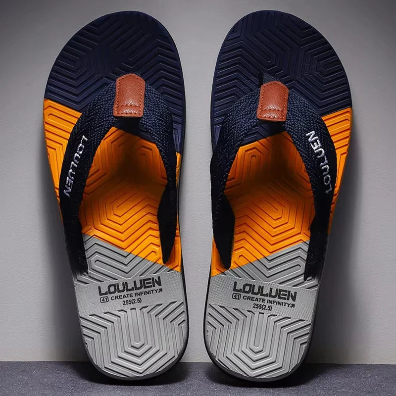 Sandales à semelle texturée en tissu pour hommes - Peter