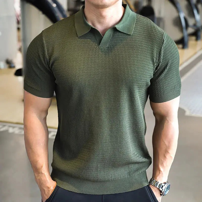 Polo slim fit pour hommes - Yinx