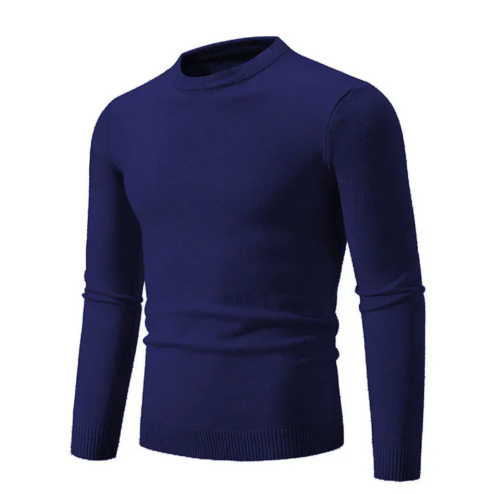 Pull en maille à manches longues et col rond pour homme - Odrin