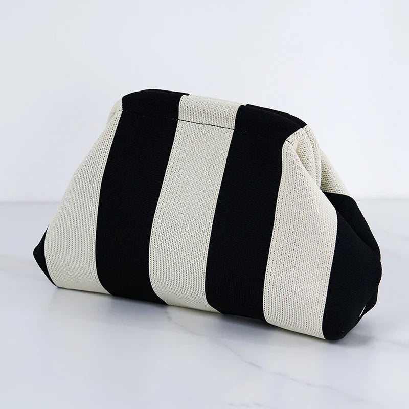 Sac tissé pour femmes, style printemps-été, avec motif rayé