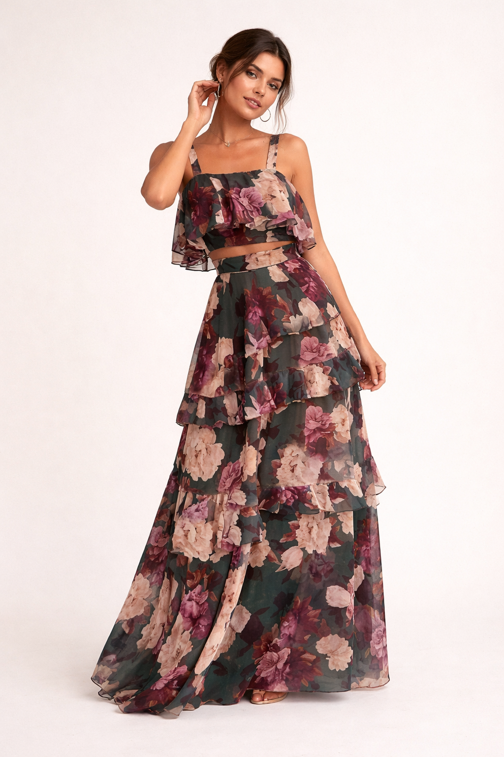 Ensemble floral pour femmes, élégant et estival - Alessandra