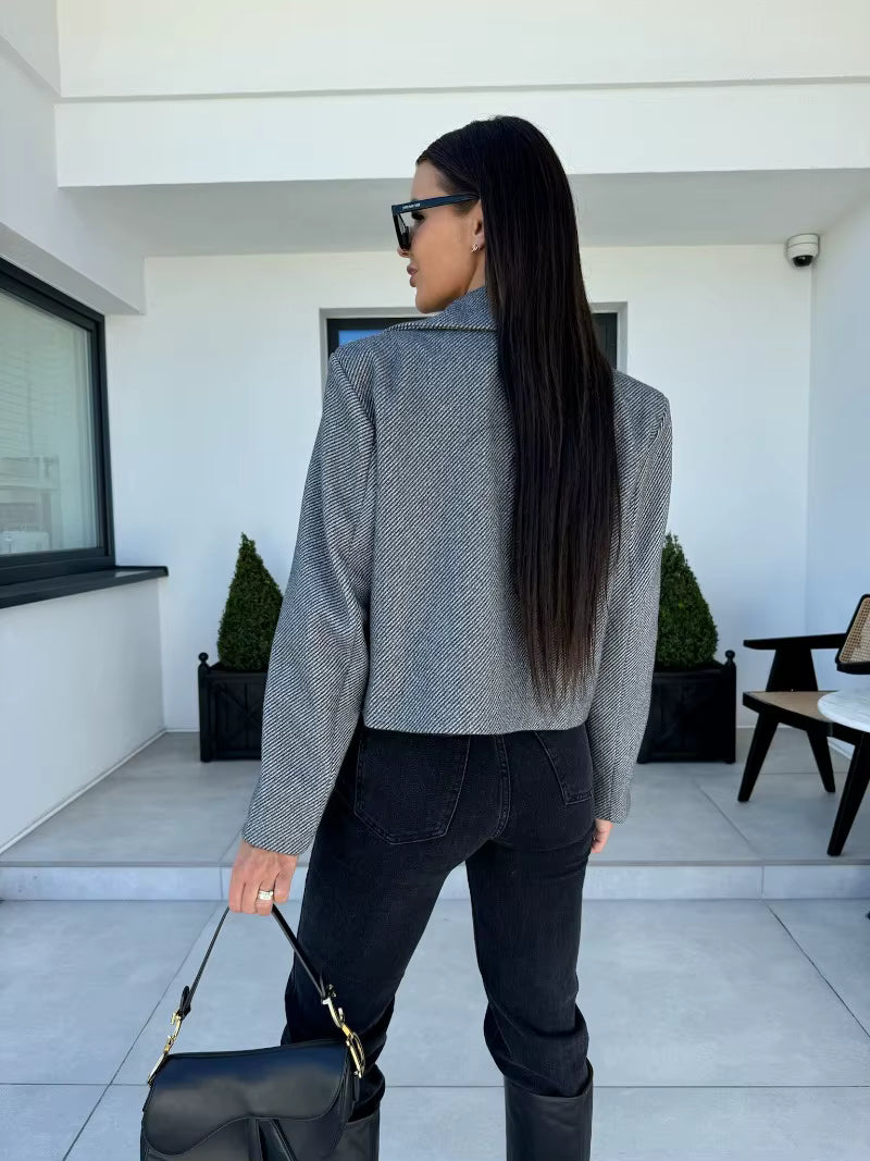 Blazer décontracté pour femmes avec coupe courte - Dalia