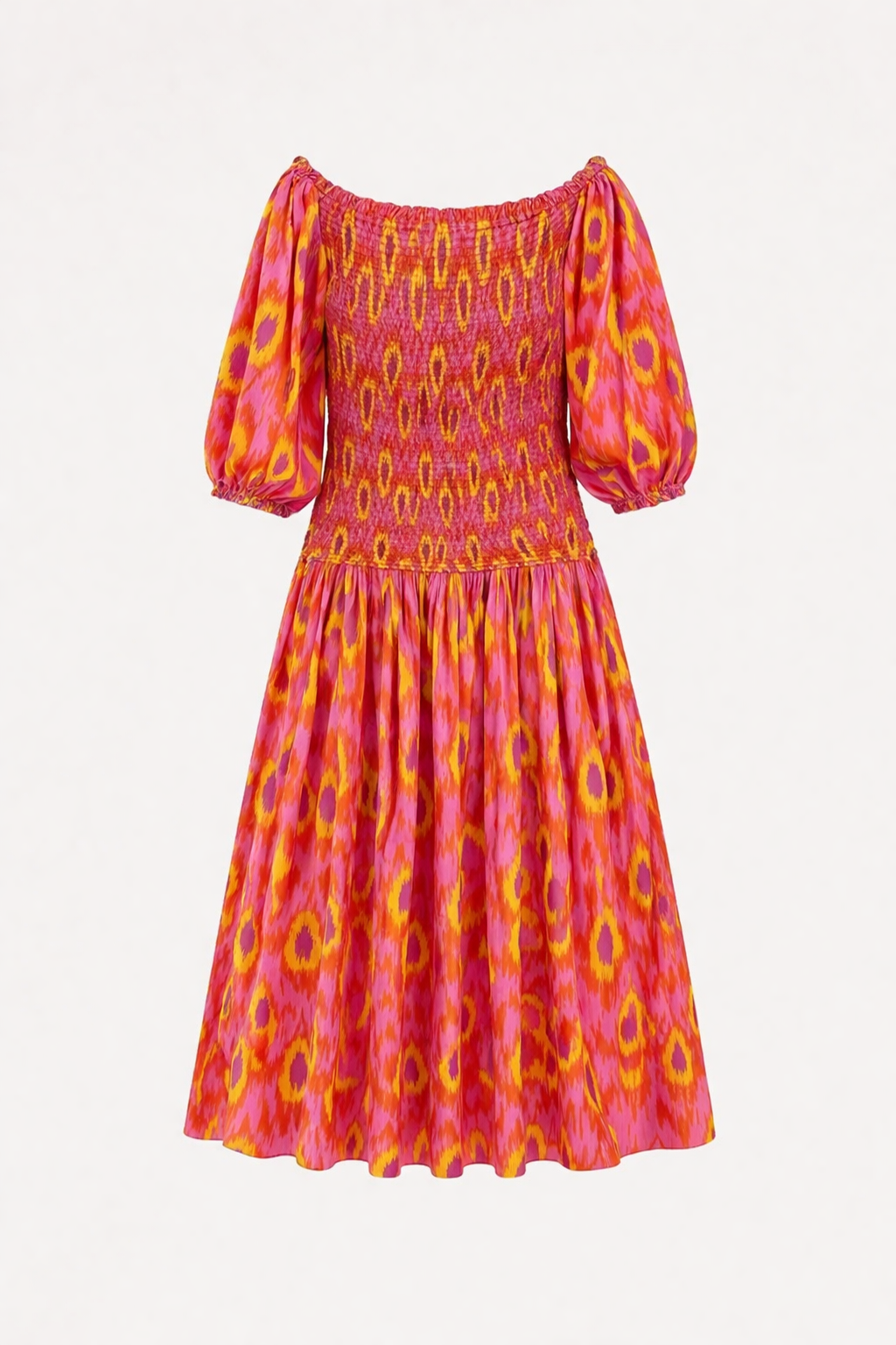 Robe longue à volants et épaules pour femmes - Anna