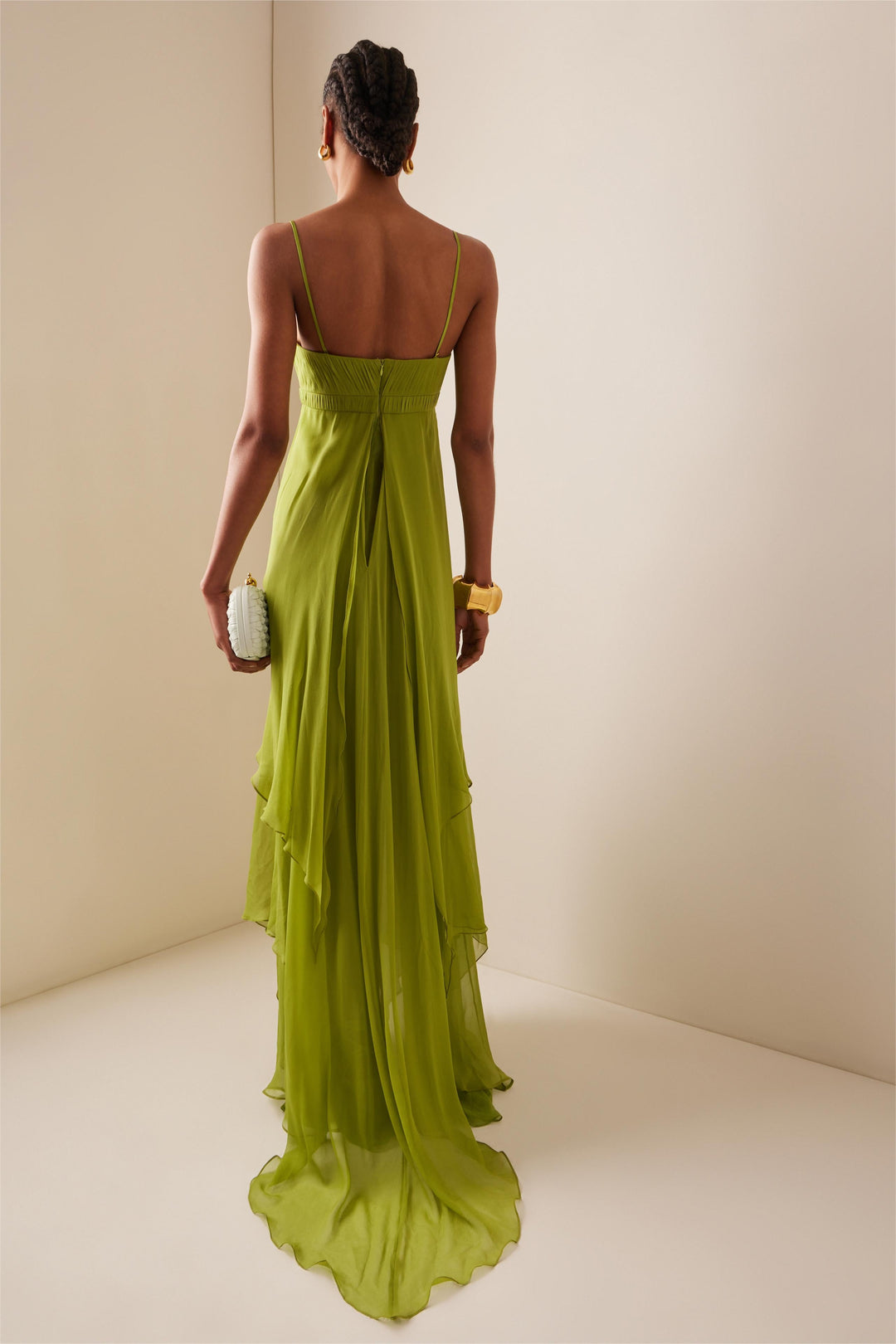 Robe longue pour femme avec fente sur le devant - Helga